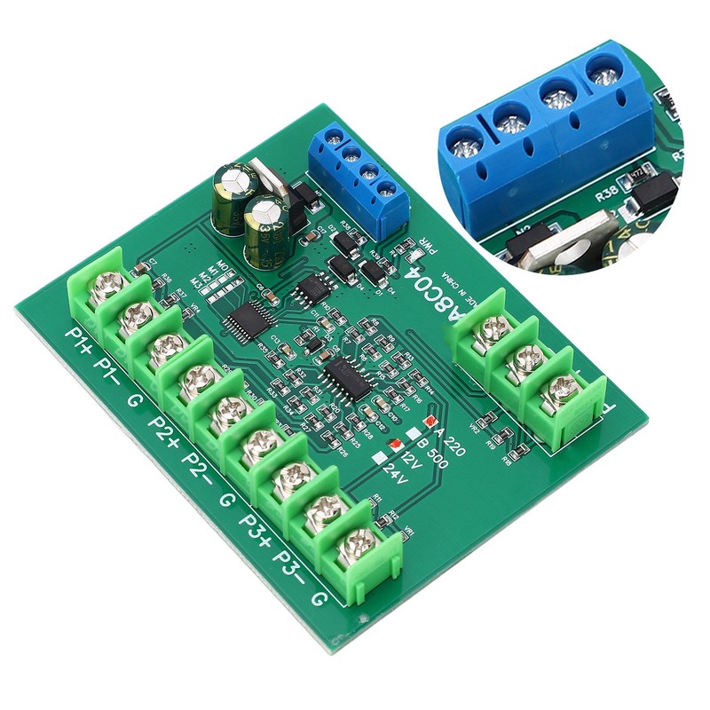 4 Channel PT100 RTD RS485 Temperature Sensor Board Temp Acquisition