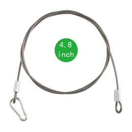 Speaker Safety Stainless Steel Cable，Safety Wire Rope for Ceiling Speaker Mounted Ceiling or on The Wall,Add Security,for Hanging Light,Lock Camera,DIY Speaker in Hall,Car,Bar,Exibition