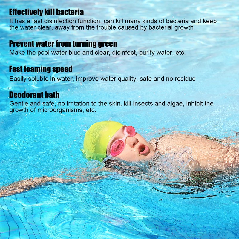 100PCS Chlorine Tablets for Swimming Pool and Spas Multifunctional Clearwater