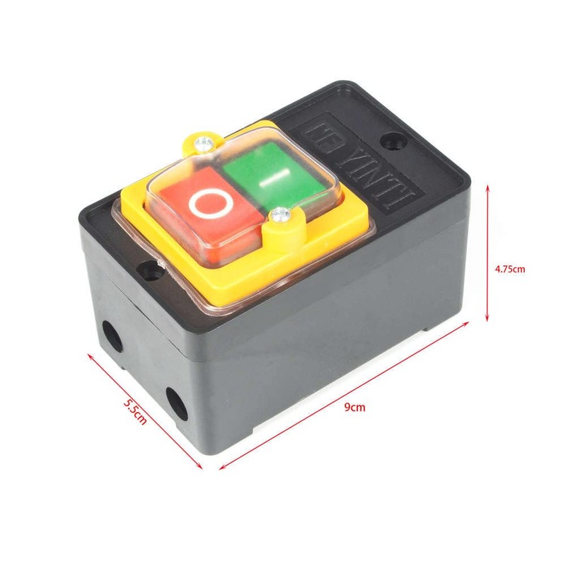 2pcs Waterproof Control Pressure Switch On/Off 10A 220V 380V for
