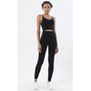 CM-Kid Women High Elastic High Waist Cotton Leggings Gym Yoga