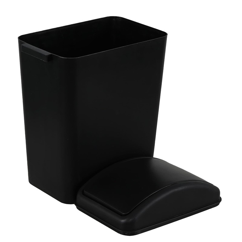 Innouse 16 L/4 Gallon Black Plastic Garbage Bin, Slim Trash