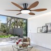 Ceiling Fans with Lights, 51 inch Modern Low Profile Ceiling