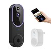 ByteBlaz 1080p Wireless Video Doorbell Camera, Smart AI Human Detection,