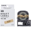 King Jim SPK12J Tepra PRO Tape Kraft Paper/Black Letters 12mm