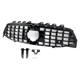 Black Front Bumper Grille Grill For Mercedes CLA Class W118 C118 2020-2024 GTRColor: Black