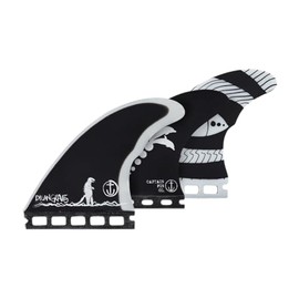 Captain Fin Co. Dylan Graves Gravezilla Surfboard Fins | Single Tab | 3 Fin Set | Black