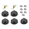 CORHAD 5pcs Gas Stove Knob Replacement for Kitchen Cookers Easy