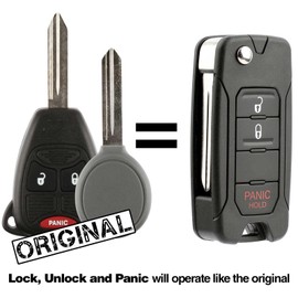 KeylessOption - Llave sin llave con mando a distancia para coche, sin cortar en blanco