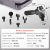 Deep Tissue Massage Gun with 9 Speed Levels and 6