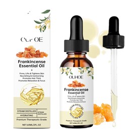 Frankincense Essential Oil,Weihrauchöl, Natürliche Schnell Einziehende Leichte Formel Für Haarwachstum Und Strafft & Hebt Die Haut Deep Nourishing, Ätherische Öle Für Haar,Haut, Körper