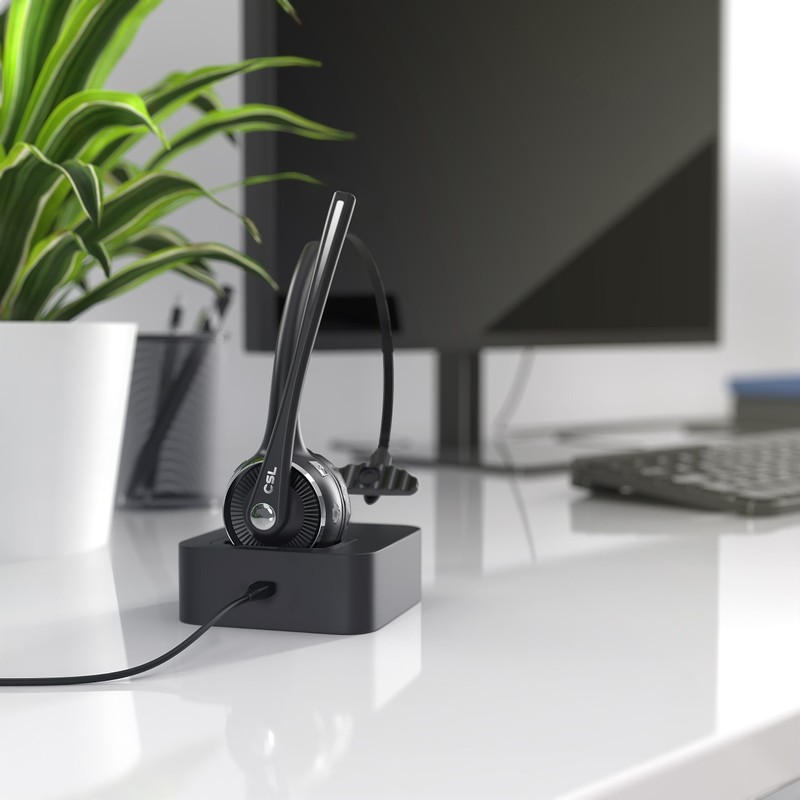 CSL - Bluetooth 5.0 Headset mit Ladestation - PC Headset