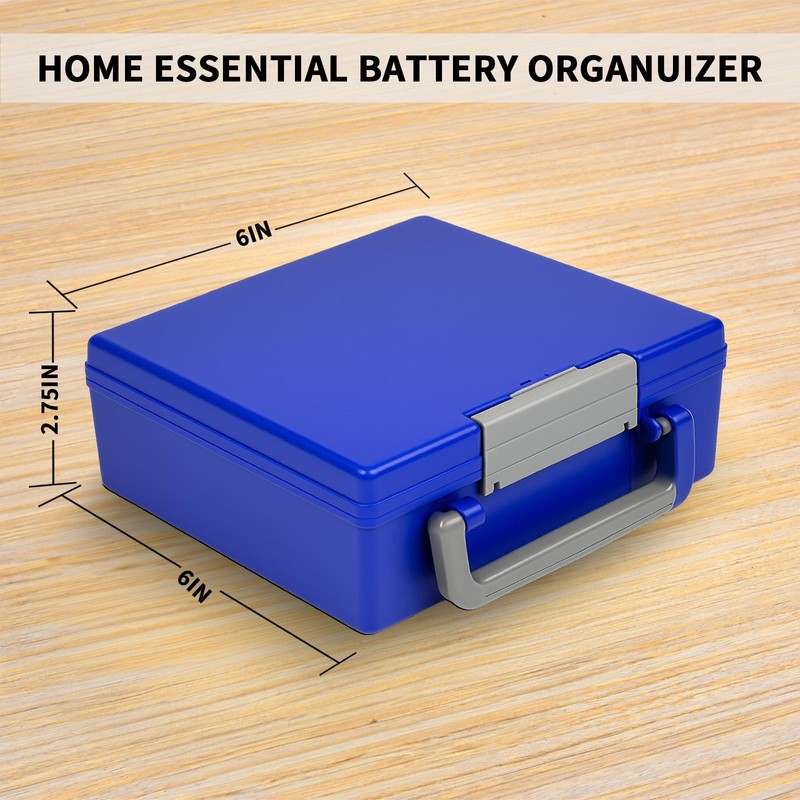 FULLCASE Battery Storage Organizer Holder Holds 72 AA AAA Batteries,
