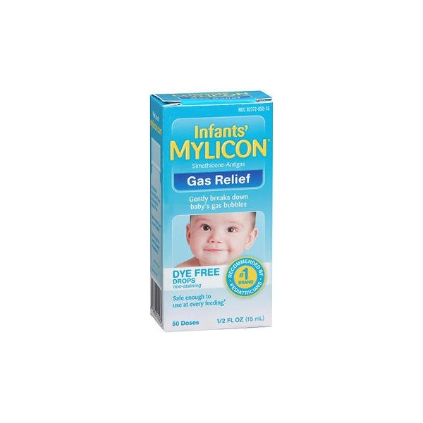 Mylicon Infants' Gas Relief Dye Free Drops - .5 oz, Pack of 6