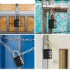 4pcs 4 Digit Combination Padlocks, Mental Weatherproof Combination Locks Outdoor,