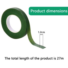 AMYXIYUAN 6Pcs Florist Stem Wrap Waterproof Bouquet Tape Durable Wrapping and Florist Stem Wrap Fashionable Useful Green Floral Tape for Bouquet Stem Craft