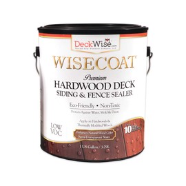 DeckWise WiseCoat Hardwood Deck, Siding & Fence Semi-Transparent Waterproofing Sealer (1-Gallon)