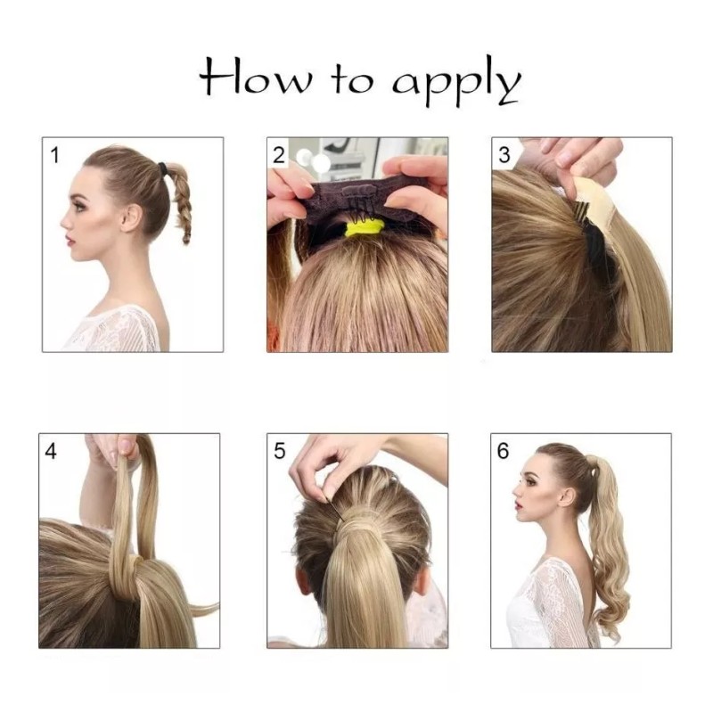Felendy Extensión De Cola De Cabello Ondulada De 18 Pulgadas