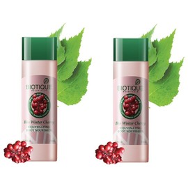 Biotique Bio Winter Cherry Rejuvenating Body Nourisher (190ml) (Pack of 2)