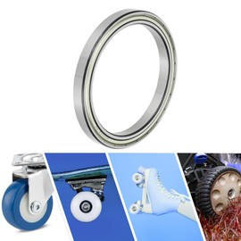 ACROPIX 6820ZZ Deep Groove Ball Bearings P6 100x125x13mm Lubricated Bearings Double Metal Seal Silver Tone Scooter Skateboard Wheel