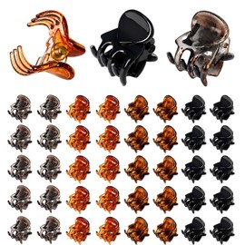 40 Pcs Mini Hair Clips, 4 Colors Claw Clips and Non-slip Hair Accessories for Women and Girls
