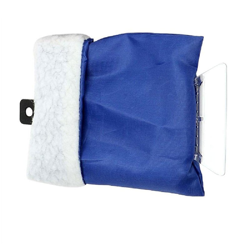 Ice Scraper Mitts for Car Blue/Red Windscreen Scraper with Glove