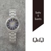 Citizen Q&Q QB78 Men's Wristwatch, Analog, Waterproof, Metal Band, multicolor