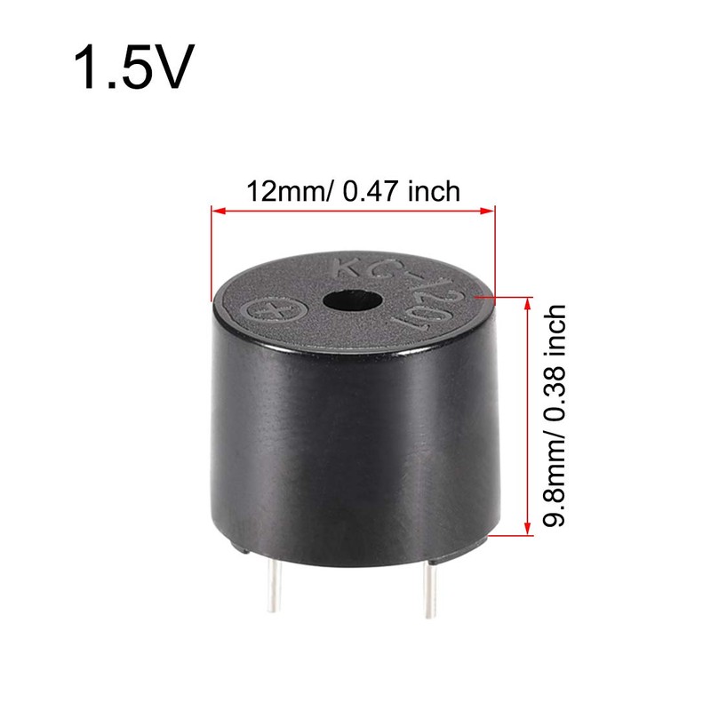 sourcing map Passive Buzzer Electromagnetic Beep Alarm Sound Alarm Sound