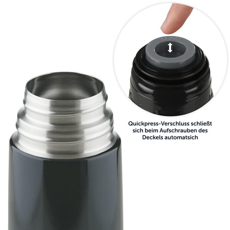 Blumtal Eifel Stainless Steel, Leak-Proof Thermos Flask with Drinking Cup