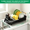 Dish Drying Rack for Kitchen Counter,Expandable 15-22.4 in,Dish Drainer