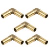 sourcing map 12 mm Hose Barb Elbow 90 Degree Brass