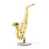 Sunrise Sound House Miniature Musical Instrument Alto Saxophone 1/12 Gold
