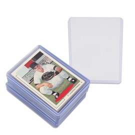 G-PLUS 25 Counts 3"X4" Top Loads Card Sleeves,Hard Plastic Baseball Card Protectors,Sport Card Collecting Trading Card Protective Sleeve,Football Game Cards Card Holder 2MM Thicker Clear