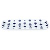 Hasami Ware Indigo Aidama Rectangular Plate, Indigo Stained Polka Dots