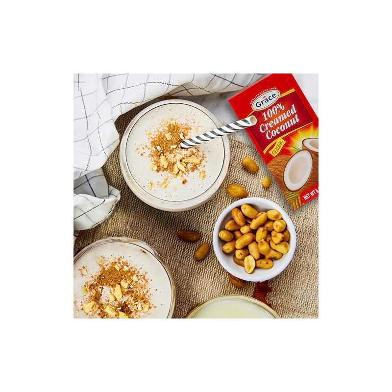 Grace Pure Creamed Coconut 6 oz - 2 pack -