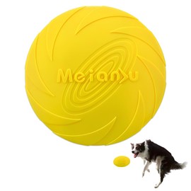 EIHI Frisbee Dog Frisbee Made of Natural Rubber for Land and Water 15 cm Yellow, blue