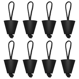 Kayak Scupper Plug Kit Lightweight Compact Silicone Canoe Drain Hole Water Resistant Plug with Lanyard
