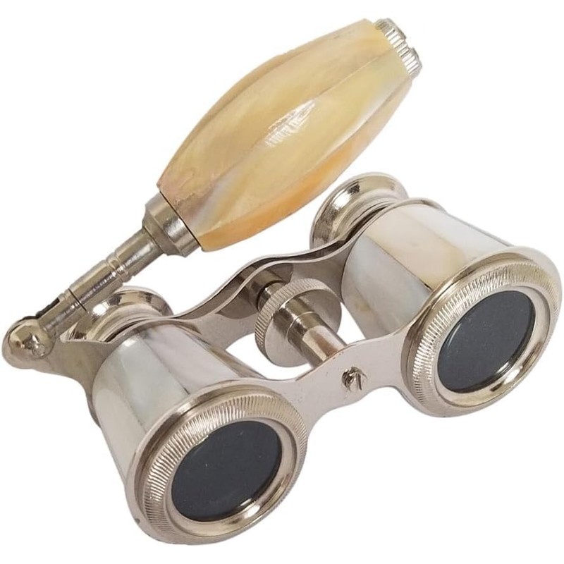 Prismáticos de ópera para teatro, mini binoculares compactos con asa