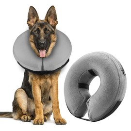 Mascretta Collar Isabelino para Perro Inflable disponible en 5 Tallas. Dona Isabelina para Perros o Gatos. Collar isabelino. Cono Isabelino de recuperación post cirugía. Recovery Collar (XL, Poliéster)