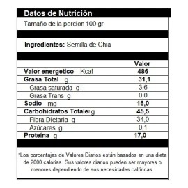 1 Kg Chia Molida Polvo Calidad Gourmet