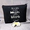 Book Lover Makeup Bag for Librarian Reader Bibliophile Bookworm Reading