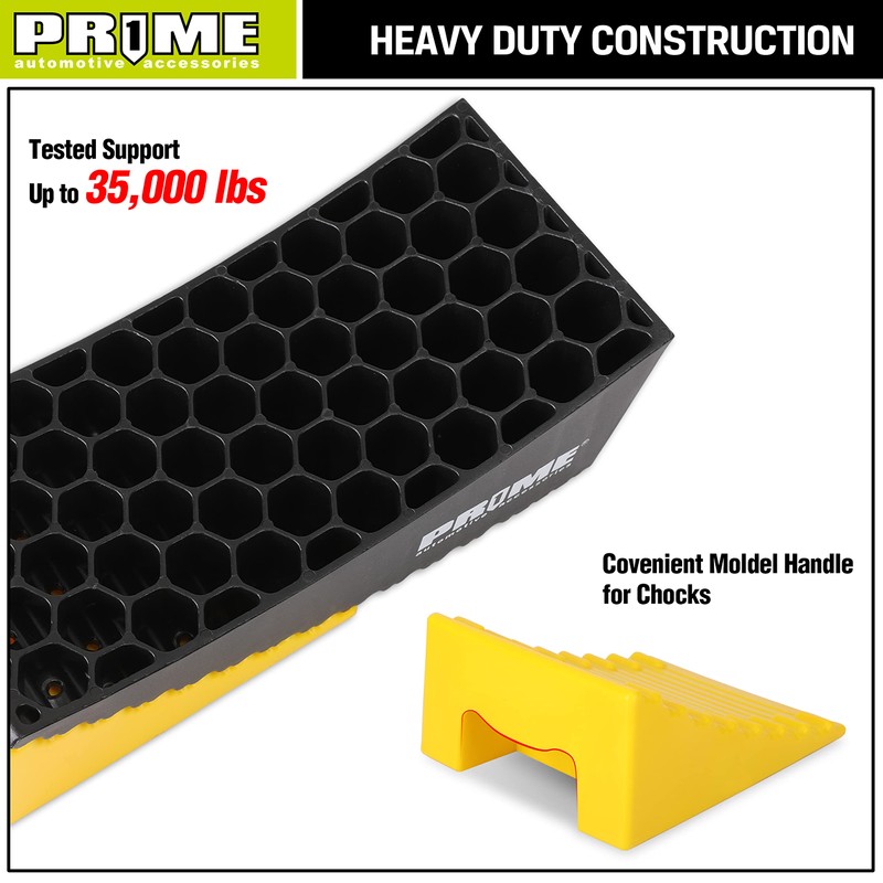 Prime 1 PR1ME Camper Leveler, 2 Pack RV Leveling Blocks,