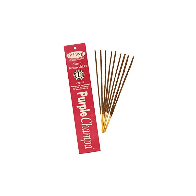 Nitiraj Natural Champa Incense Slow Burning 1hr. Sticks 10gr. 2