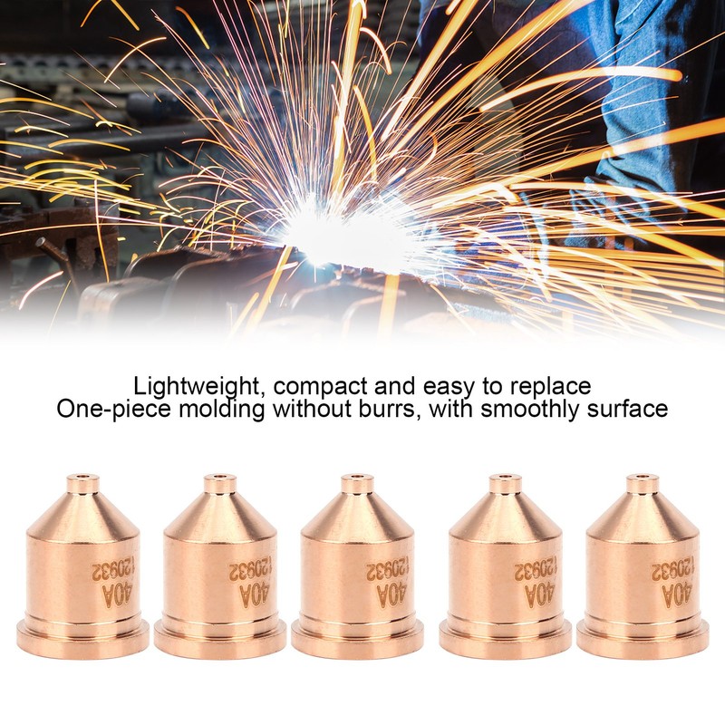 5Pcs Plasma Cutter Nozzle Cutting Consumable Tip Torch Replacement Accessories120932