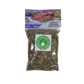 Suquía Aromatic Mountain Herbs Herbal Tea: Loose Leaf Mallow 1.76 oz (50g) - Dried Menta, Cedrón, Burrito, Peperina, Tomillo & Yerba buena Leaves from Córdoba, Argentina