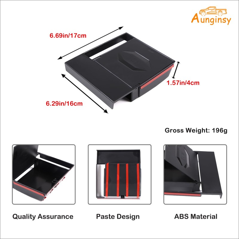 Upgrade Armrest Hidden Storage Box Compatible with Toyota Tacoma 2016-2023