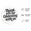 Thank You for Celebration Stickers: 120pcs Party Favor Seals