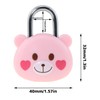 ZZHXSM Cute Cartoon Animal Padlock Combination Lock Padlock with Key