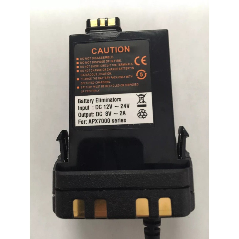 COMMAND COMMUNICATIONS MOTOROLA APX 6000 7000 8000 RADIO BATTERY ELIMINATOR