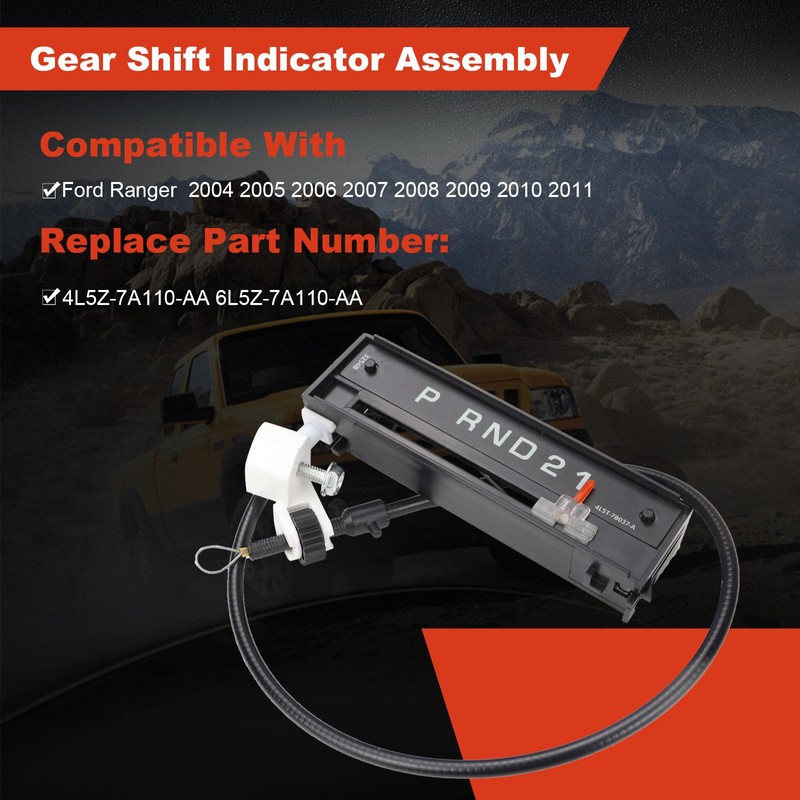 JUMOPARTS Gear Shift Indicator Cable Compatible with Ford Ranger 2004-2011